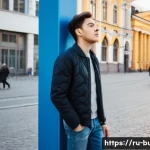 공용 공간 CCTV 관리 규칙 - **Prompt:** A young adult, dressed in casual yet modest clothing (jeans, t-shirt, light jacket), wal...