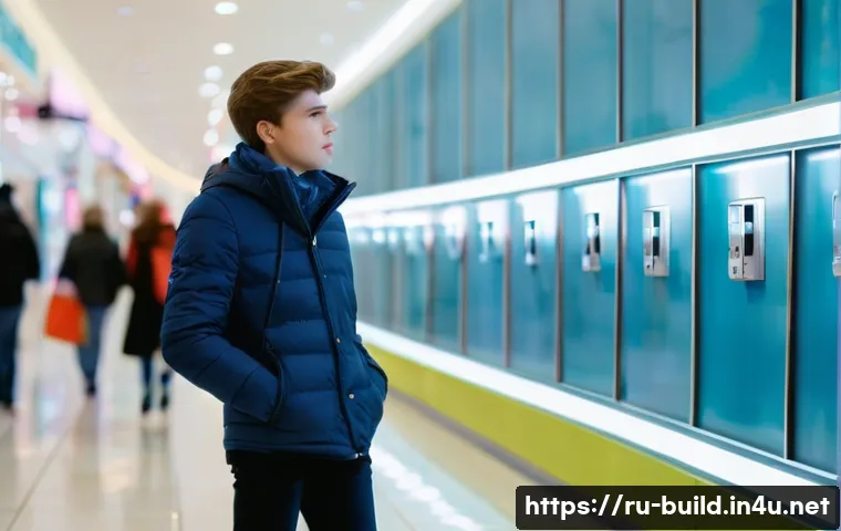 공용 전기 시설 안전 검사 - **Prompt:** A young adult, dressed in casual, modest clothing, standing in a brightly lit, contempor...